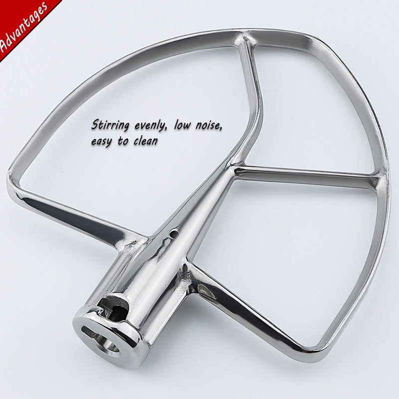 prime&swift W10376294 Flat Blade Paddle fit for Kitchen Aid 7&8 Quart Kitchen Stand Mixer Attachments,Food Grade Stainless Steel Mixer Attachment,prime&swift - Image 4